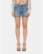 Short en denim bleu