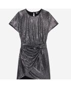 Robe courte métallisée