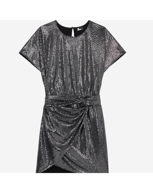 Robe courte métallisée
