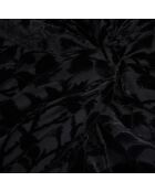 Jupe mi-longue en velours dévoré noire