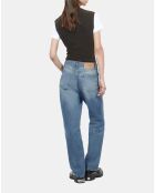 Jean boyfriend bleu moyen