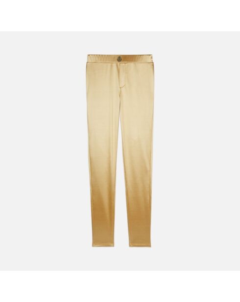 Legging satiné doré