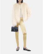 Legging satiné doré