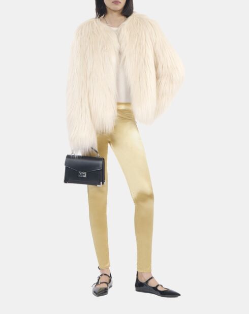 Legging satiné doré