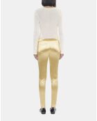 Legging satiné doré