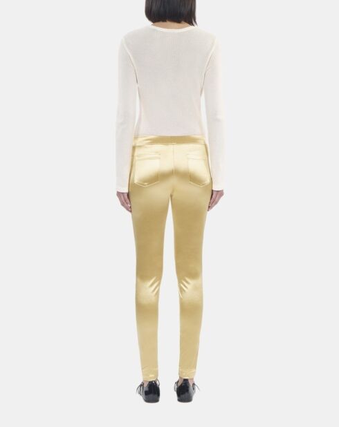 Legging satiné doré