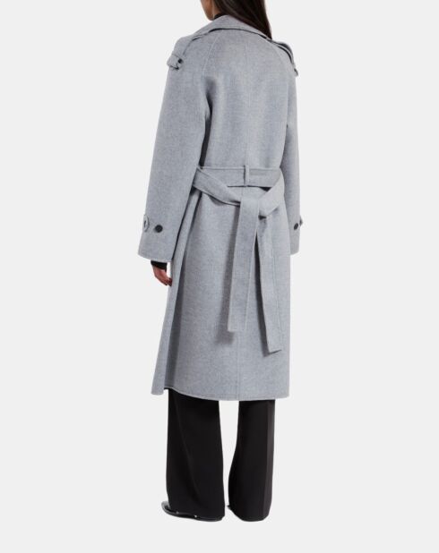 Manteau style trench gris