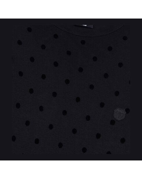 Robe courte  noire en jersey