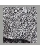 Jupe longue léopard noire et blanche