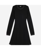 Robe courte avec spikes noire