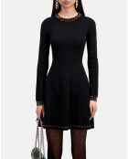 Robe courte avec spikes noire