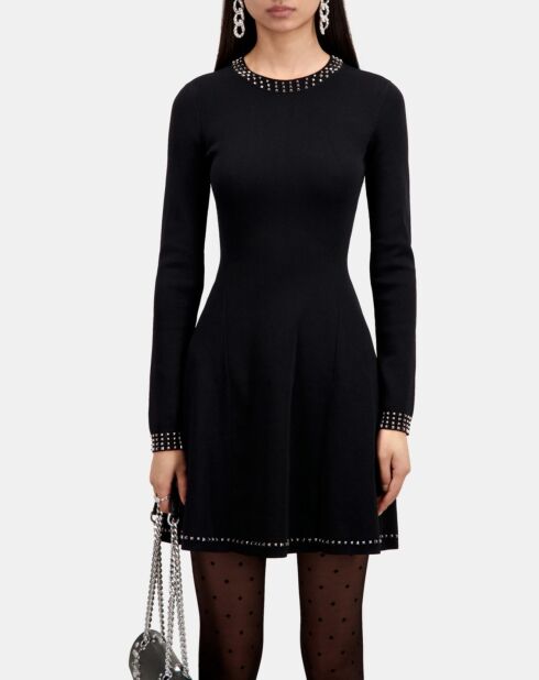 Robe courte avec spikes noire