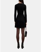 Robe courte avec spikes noire