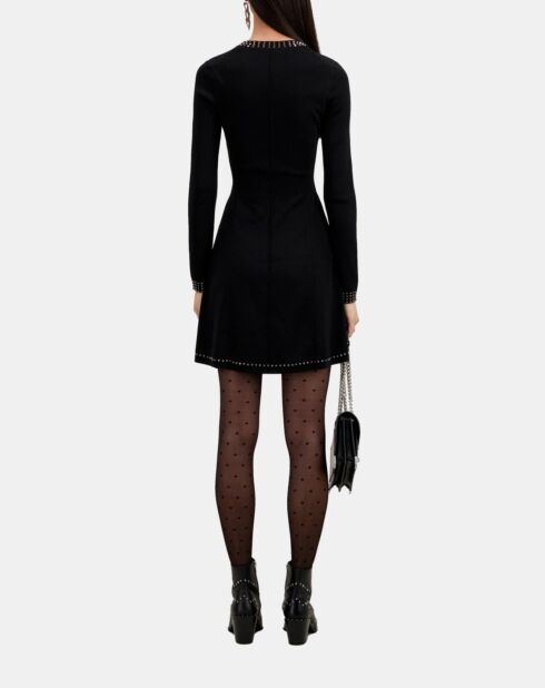 Robe courte avec spikes noire