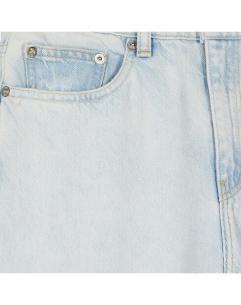 Jean droit décoloré bleu clair