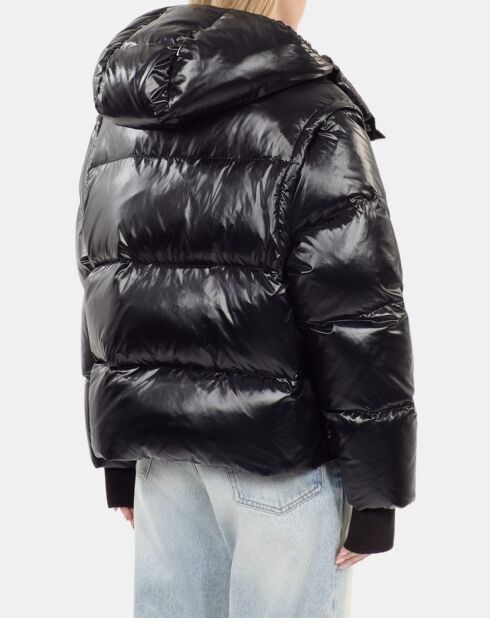 Doudoune à manches amovibles noire