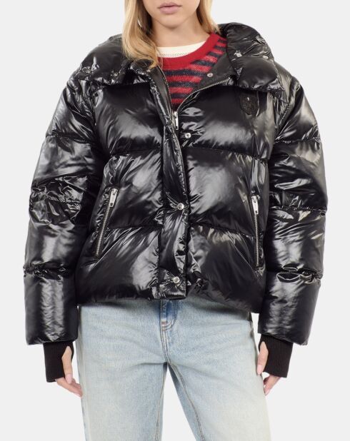 Doudoune à manches amovibles noire