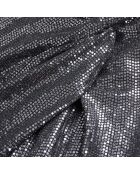 Jupe midi argentée métallisée