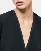 Robe courte croisée noire