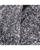 Robe courte argentée à sequins