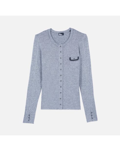 T-shirt manches longues gris