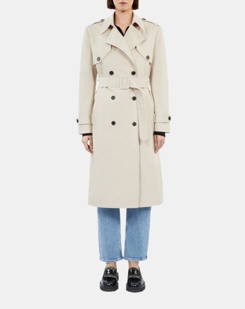 Trench long beige