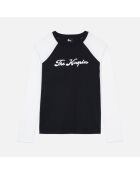 T-shirt manches longues noir et blanc