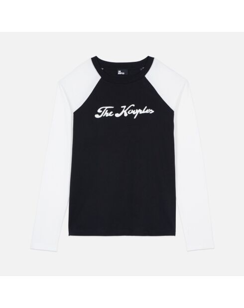 T-shirt manches longues noir et blanc
