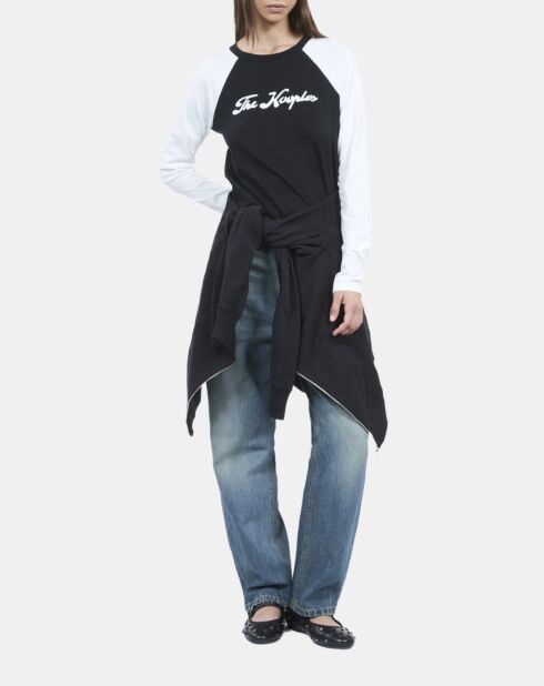 T-shirt manches longues noir et blanc