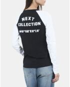 T-shirt manches longues noir et blanc