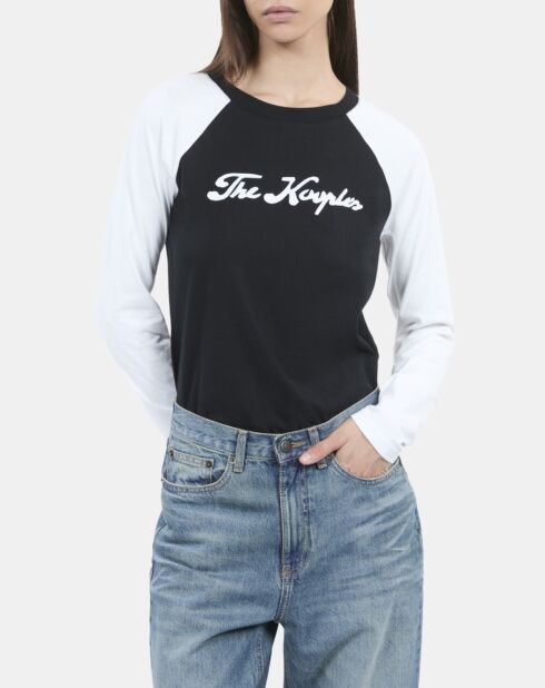 T-shirt manches longues noir et blanc