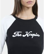 T-shirt manches longues noir et blanc