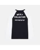 T-shirt manches longues noir et blanc