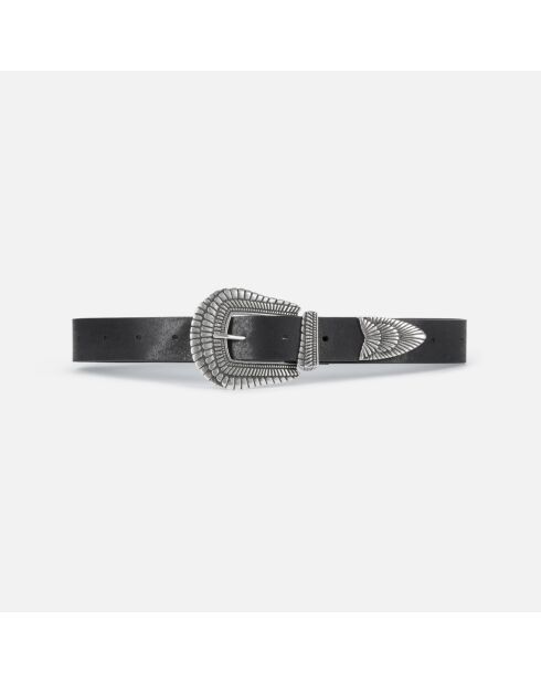 Ceinture en cuir noire
