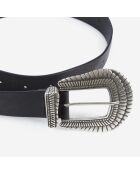 Ceinture en cuir noire