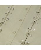 Robe courte avec laçage vert clair