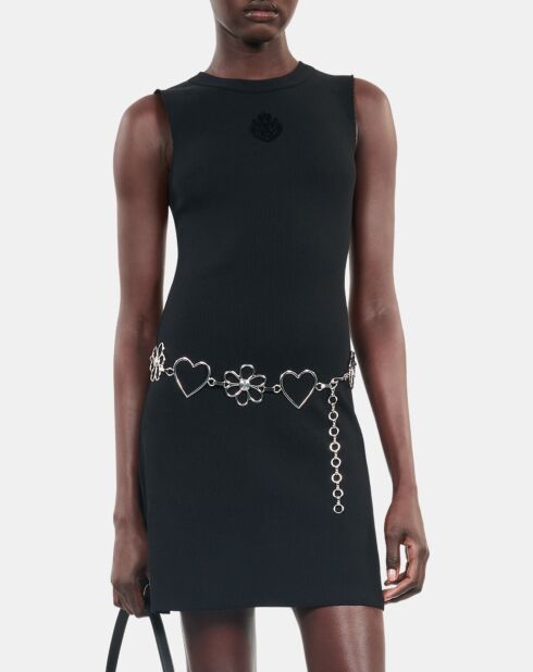 Robe courte blason noire