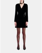 Robe courte en Velours noire