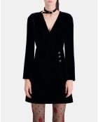 Robe courte en Velours noire