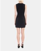 Robe courte avec laçage noire