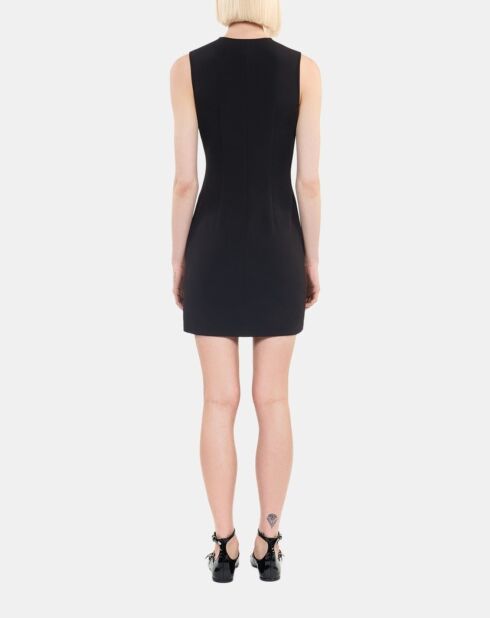 Robe courte avec laçage noire