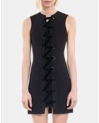 Robe courte avec laçage noire