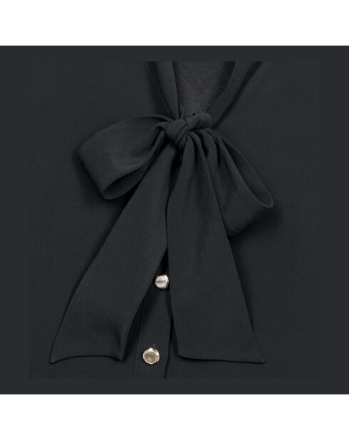 Robe courte plissée noire