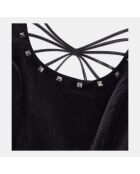 Robe courte en velours noire