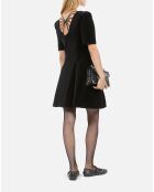 Robe courte en velours noire