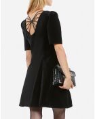 Robe courte en velours noire
