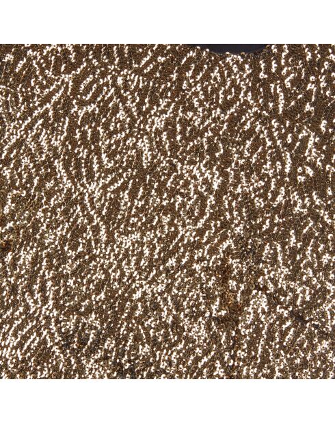 Robe courte à sequins dorée