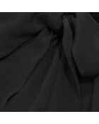 Robe courte kimono ceinturée noire