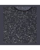 Robe courte à sequins en maille noire