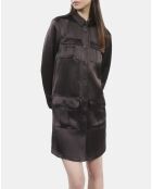 Robe saharienne courte marron